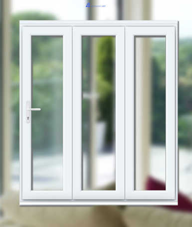 Cửa Trượt Lùa 3 Cánh Nhựa Lõi Thép